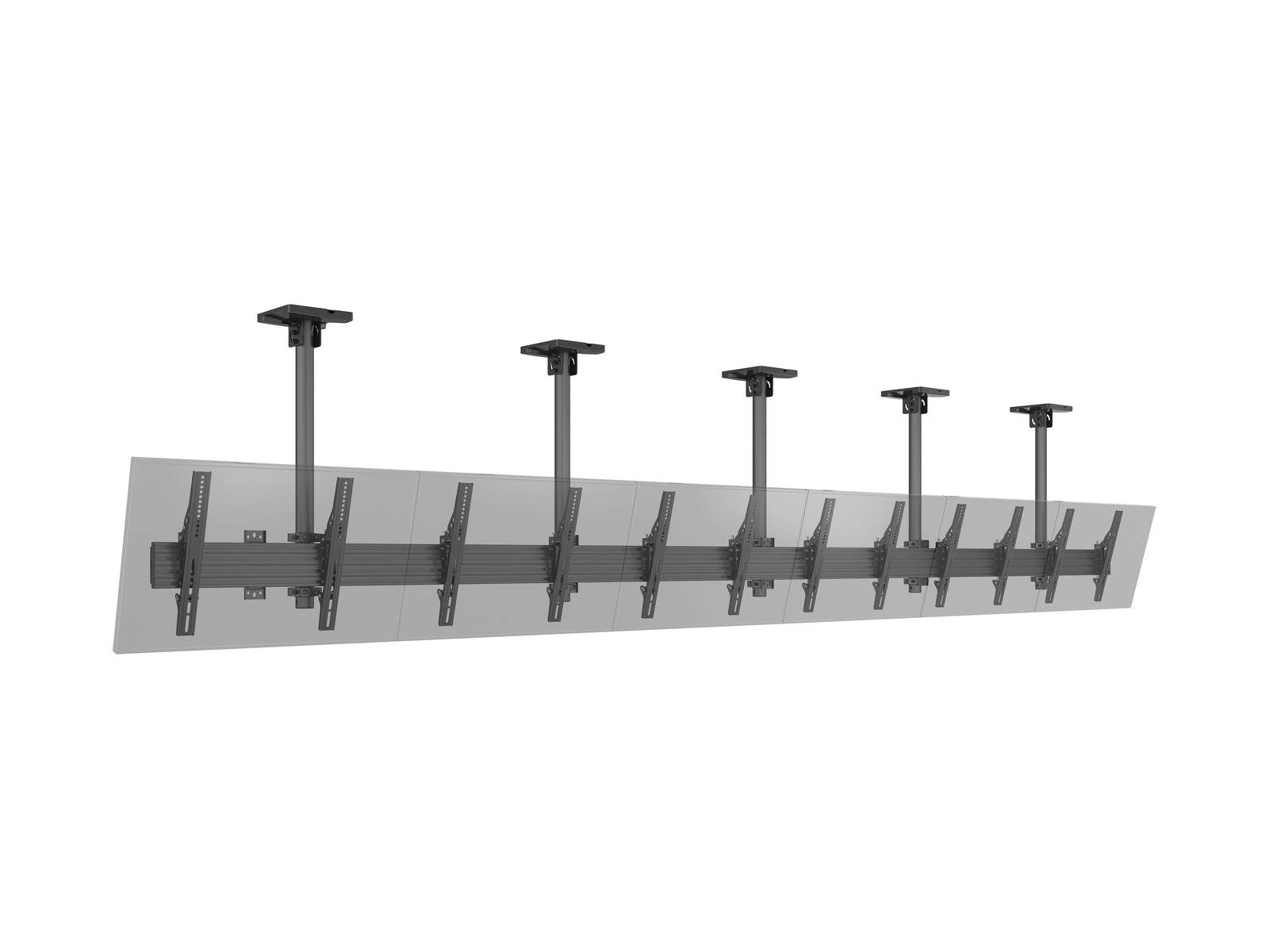 Multibrackets M Menu Board Pro 6-Screen Ceiling Mount For 40"-65" Screen | VESA 400x400 Ceiling Mount Bracket Multibrackets