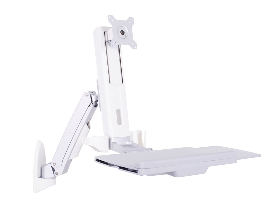 Multibrackets Workstation Arm Single | For 15" - 27" Screens Wall Mount Bracket Multibrackets