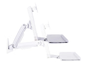 Multibrackets Workstation Arm Single | For 15" - 27" Screens Wall Mount Bracket Multibrackets