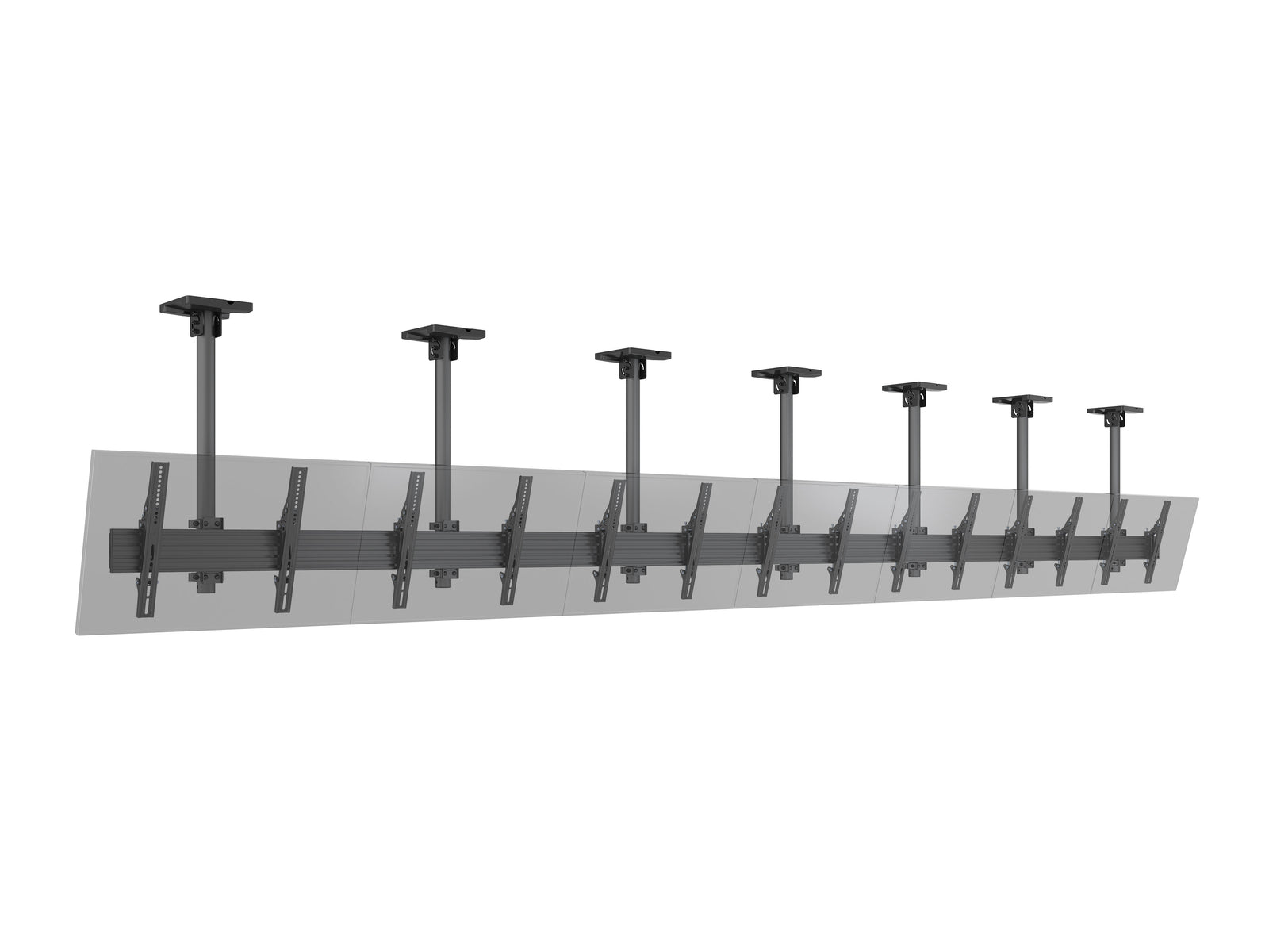 Multibrackets M Menu Board Pro 7-Screen Ceiling Mount For 40"-65" Screen | VESA 400x400 Ceiling Mount Bracket Multibrackets