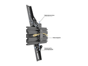 Multibrackets M Menu Board Pro 7-Screen Ceiling Mount For 40"-65" Screen | VESA 400x400 Ceiling Mount Bracket Multibrackets
