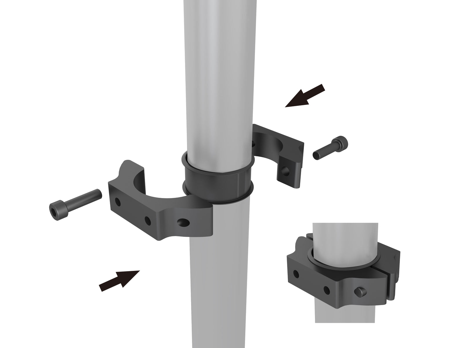 Multibrackets M Menu Board Pro 7-Screen Ceiling Mount For 40"-65" Screen | VESA 400x400 Ceiling Mount Bracket Multibrackets