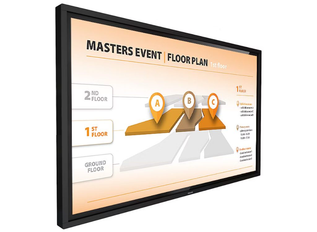Philips T-Line | 43BDL3452T/00 43” 4K UHD Android OS Interactive Touchscreen Display Interactive Touchscreen Display Philips