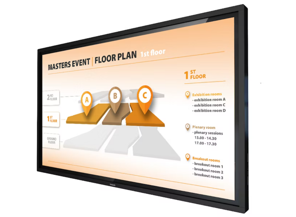 Philips T-Line | 43BDL3452T/00 43” 4K UHD Android OS Interactive Touchscreen Display Interactive Touchscreen Display Philips