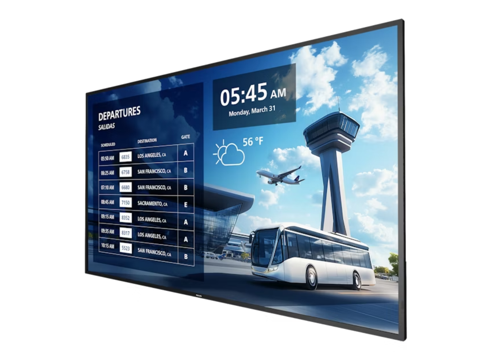 Philips 65BDL6017P/00 65" P-Line 4K Ultra HD Digital Signage Display Digital Signage Display Philips