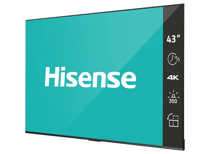 Hisense 43DP30FE 43" 4K Ultra HD Smart Digital Signage Display Digital Signage Display Hisense