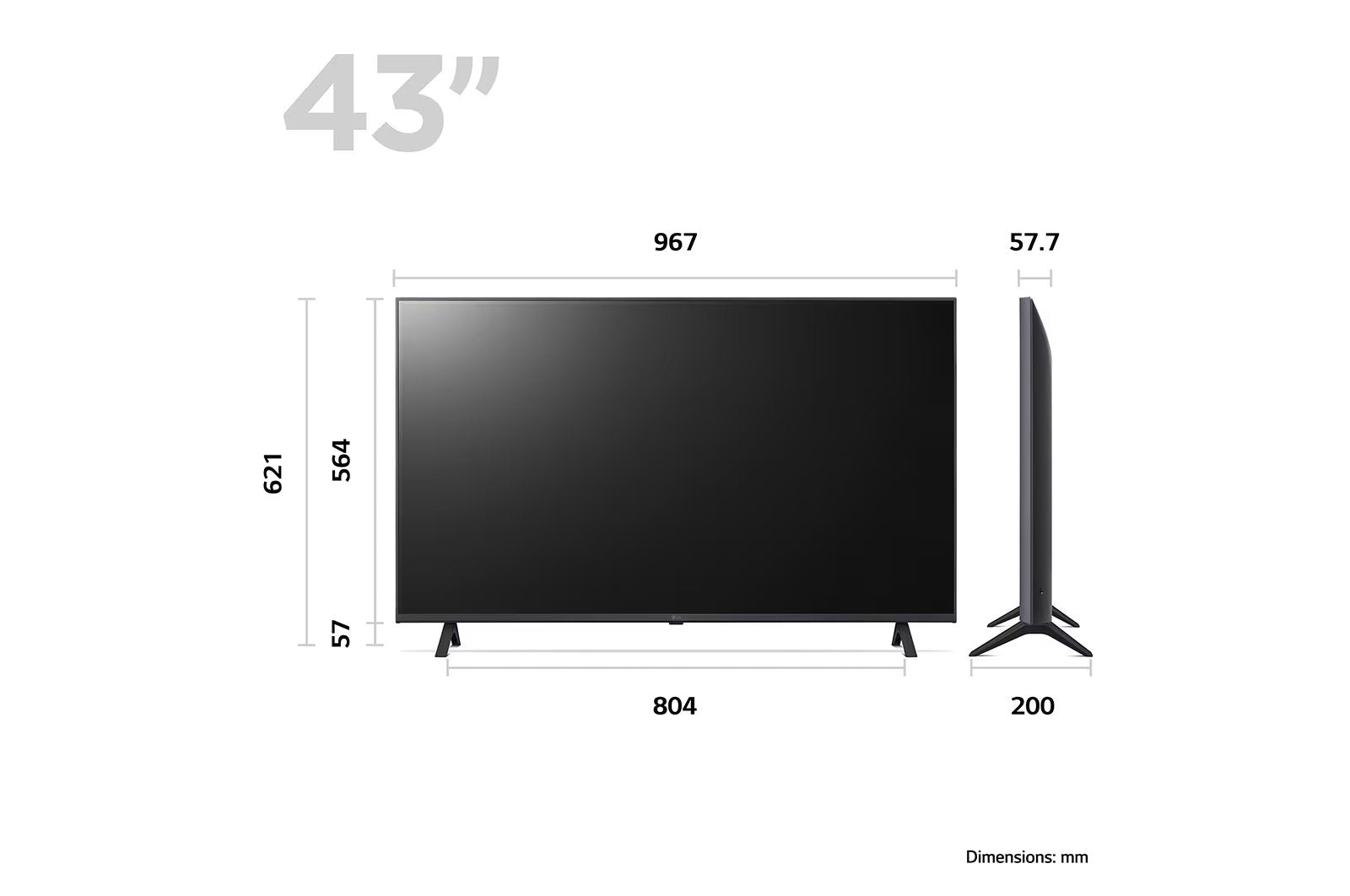 LG UR78 43" 4K Smart Ultra HD TV 2023 | 43UR78006LK Hotel TV LG