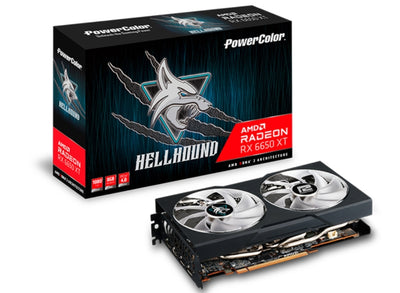 PowerColor AXRX 6650XT 8GBD6-3DHL/OC Graphics Card AMD Radeon RX 6650 XT 8 GB GDDR6 PowerColor Graphic Card PowerColor