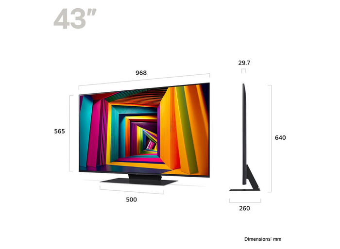 LG 43UT91006LA 43" 4K Ultra HD WebOS 24 Smart TV Commercial TV LG