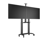 Multibrackets M Motorized Public Floorstand Dual Screen 180 HD | For 60" - 75" Screens Motorised Trolley Multibrackets
