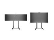 Multibrackets M Motorized Public Floorstand Dual Screen 180 HD | For 60" - 75" Screens Motorised Trolley Multibrackets