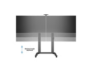 Multibrackets M Motorized Public Floorstand Dual Screen 180 HD | For 60" - 75" Screens Motorised Trolley Multibrackets