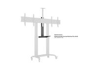 Multibrackets M Motorized Public Floorstand Dual Screen 180 HD | For 60" - 75" Screens Motorised Trolley Multibrackets