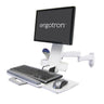 Ergotron 200 Series Combo Arm 24" White Wall Mount | 45-230-216