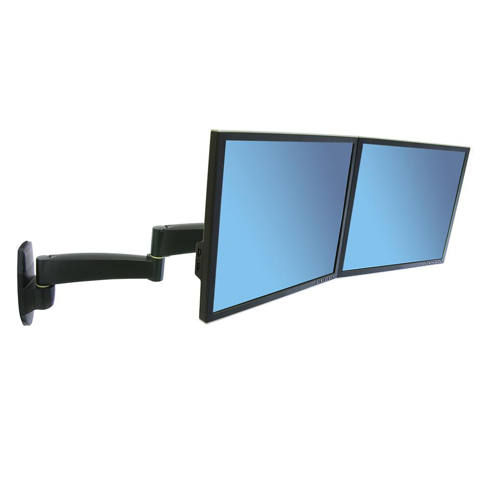 Ergotron 45-231-200 22" 200 Series Dual Monitor Arm | Two Monitor Mount Wall Mount Bracket Ergotron