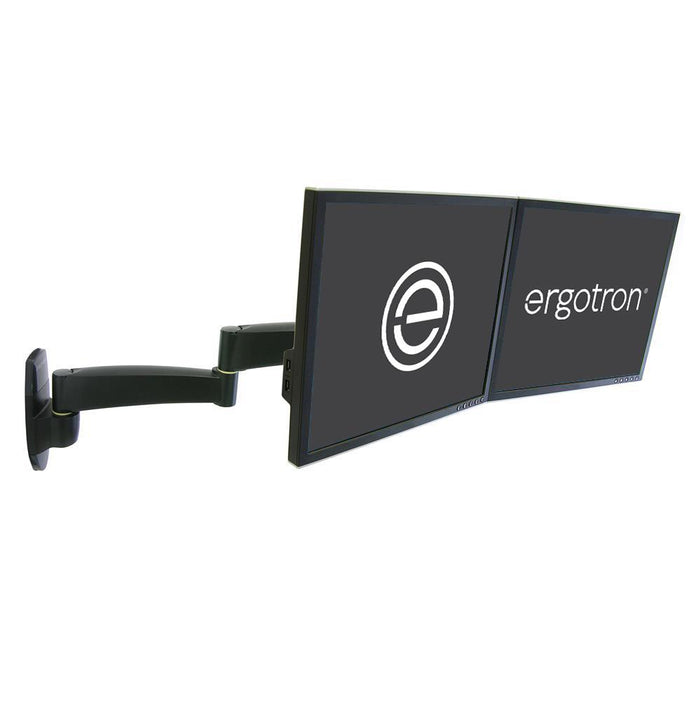 Ergotron 45-231-200 22" 200 Series Dual Monitor Arm | Two Monitor Mount Wall Mount Bracket Ergotron