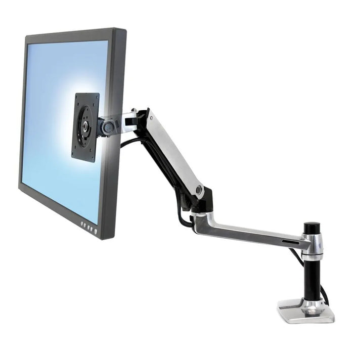 Ergotron Up to 34" LX Desk Mount LCD Monitor Arm Aluminium | 45-241-026 Monitor Arm Desk Mount Ergotron