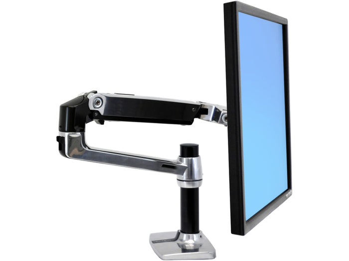 Ergotron Up to 34" LX Desk Mount LCD Monitor Arm Aluminium | 45-241-026 Monitor Arm Desk Mount Ergotron