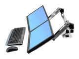 Ergotron Up to 27" LX Dual/Multi LCD Monitor Arm Aluminium | 45-245-026