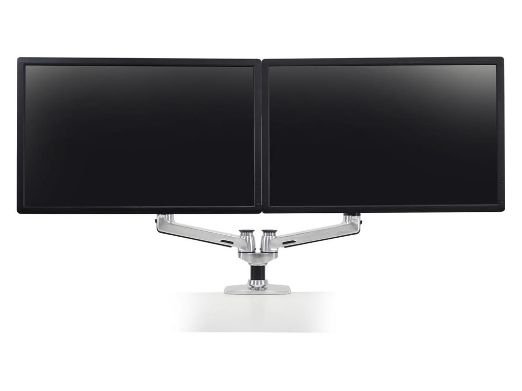 Ergotron Up to 27" LX Dual/Multi LCD Monitor Arm Aluminium | 45-245-026 Monitor Arm Desk Mount Ergotron