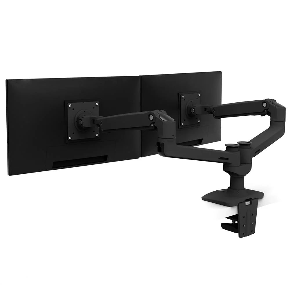 Ergotron Up to 27" LX Dual/Multi LCD Monitor Arm Black | 45-245-224 Monitor Arm Desk Mount Ergotron