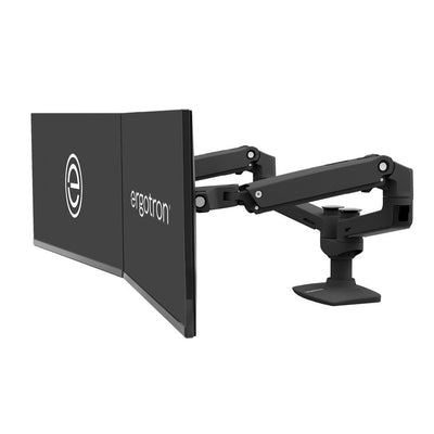 Ergotron Up to 27" LX Dual/Multi LCD Monitor Arm Black | 45-245-224 Monitor Arm Desk Mount Ergotron