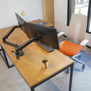Ergotron Up to 27" LX Dual/Multi LCD Monitor Arm Black | 45-245-224 Monitor Arm Desk Mount Ergotron