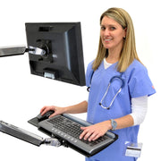 Ergotron LX Wall Mount Keyboard Arm Silver | 45-246-026 Mounting Accessory Ergotron