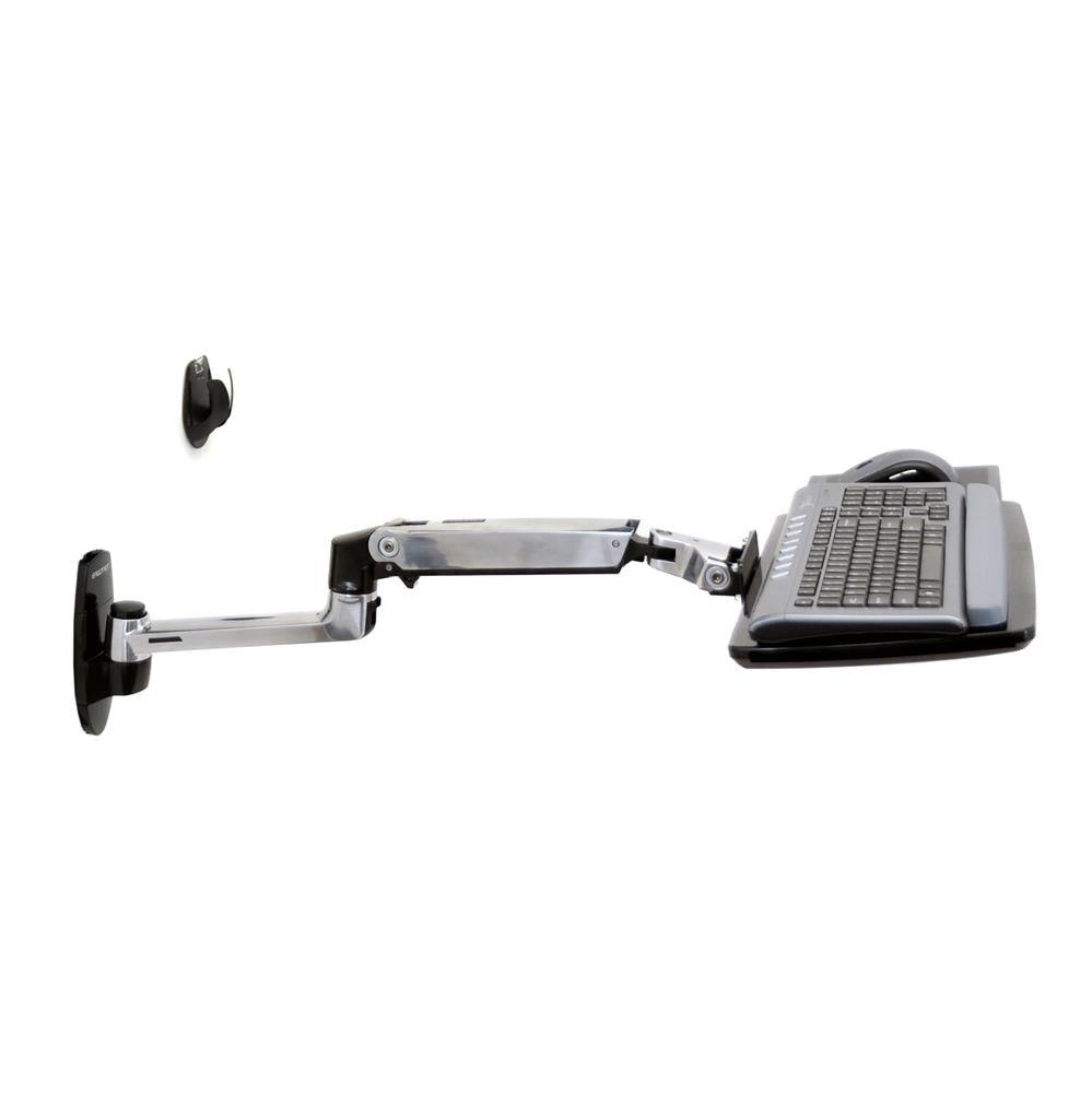 Ergotron LX Wall Mount Keyboard Arm Silver | 45-246-026 Mounting Accessory Ergotron