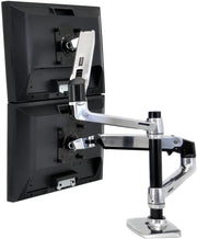 Ergotron 24" LX Dual LCD Stacking Arm Desk Mount | 45-248-026 Monitor Arm Desk Mount Ergotron