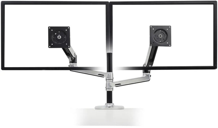 Ergotron 24" LX Dual LCD Stacking Arm Desk Mount | 45-248-026 Monitor Arm Desk Mount Ergotron