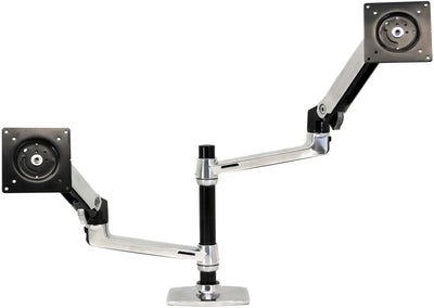 Ergotron 24" LX Dual LCD Stacking Arm Desk Mount | 45-248-026 Monitor Arm Desk Mount Ergotron