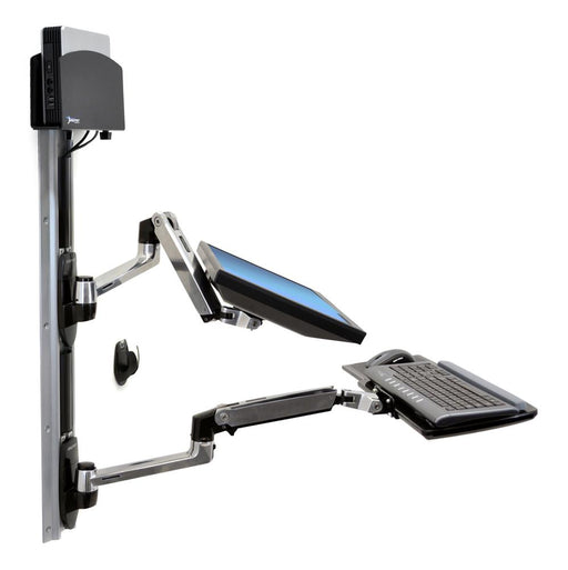 Ergotron LX Wall Mount System With Small CPU Holder -  45-253-026