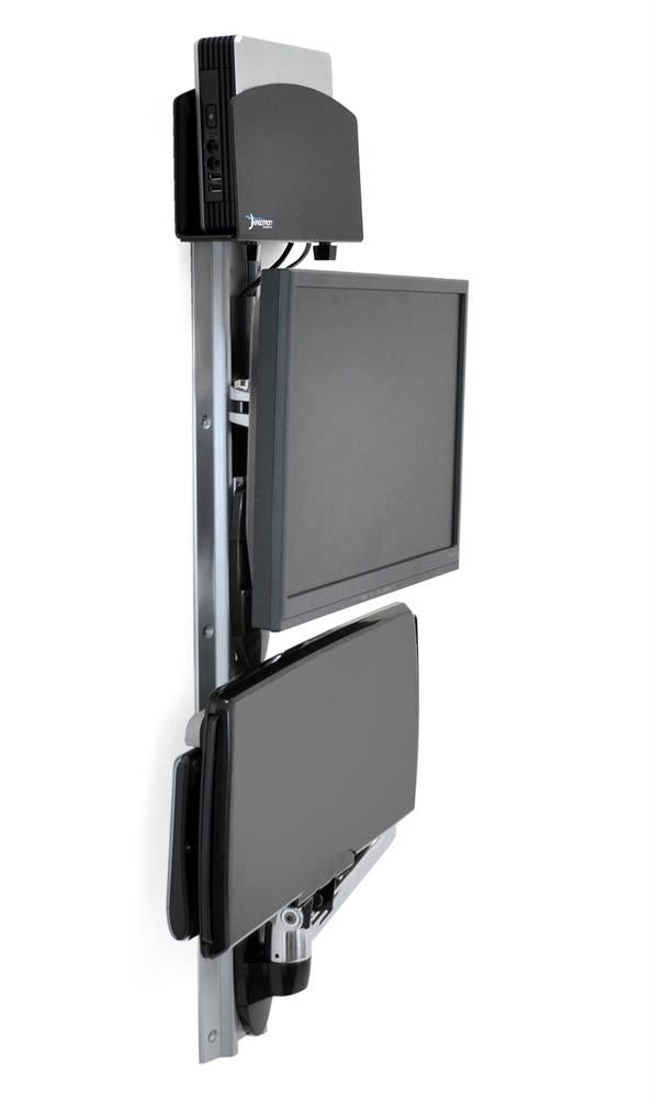 Ergotron LX Wall Mount System With Small CPU Holder | 45-253-026 Wall Mount Bracket Ergotron