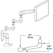 Ergotron LX Arm Extension | 45-289-224 Mounting Kit Ergotron