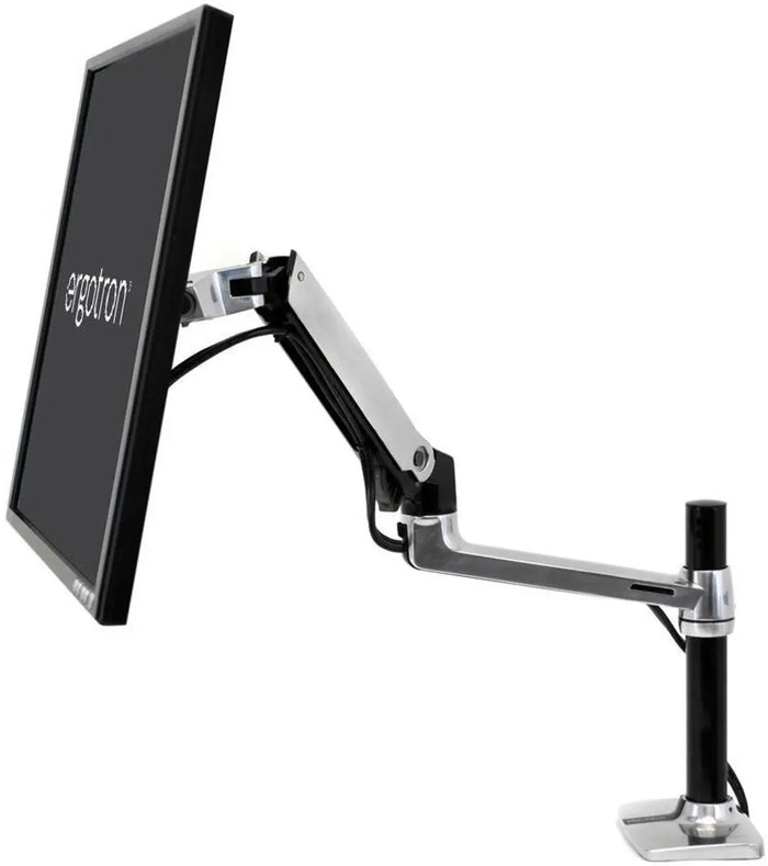 Ergotron 32" LX Desk Mount LCD Arm Aluminum | 45-295-026 Monitor Arm Desk Mount Ergotron