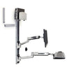 Ergotron 45-358-026 LX Sit-Stand Wall Mount System, Medium CPU Holder