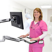 Ergotron 45-358-026 LX Sit-Stand Wall Mount System, Medium CPU Holder Wall Mount Bracket Ergotron