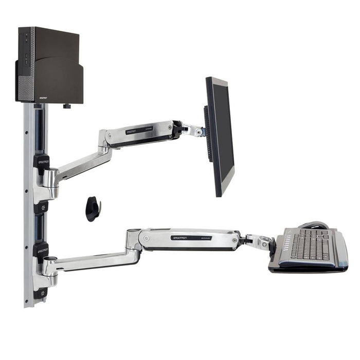 Ergotron 20" LX Sit-Stand Wall Mount System | 45-359-026 Wall Mount Bracket Ergotron