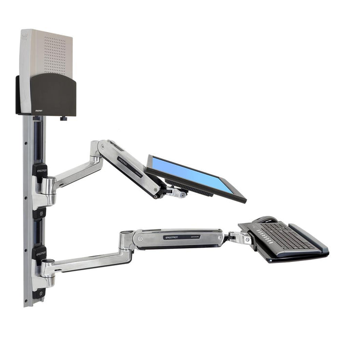 Ergotron 20" LX Sit-Stand Wall Mount System | 45-359-026 Wall Mount Bracket Ergotron