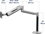 Ergotron 42" LX Sit-Stand Desk Mount LCD Arm | 45-360-026 Monitor Arm Desk Mount Ergotron