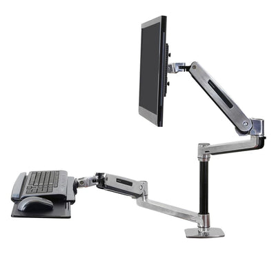 Ergotron Up to 42" WorkFit-LX Standing Desk Mount System | 45-405-026 Monitor Arm Desk Mount Ergotron