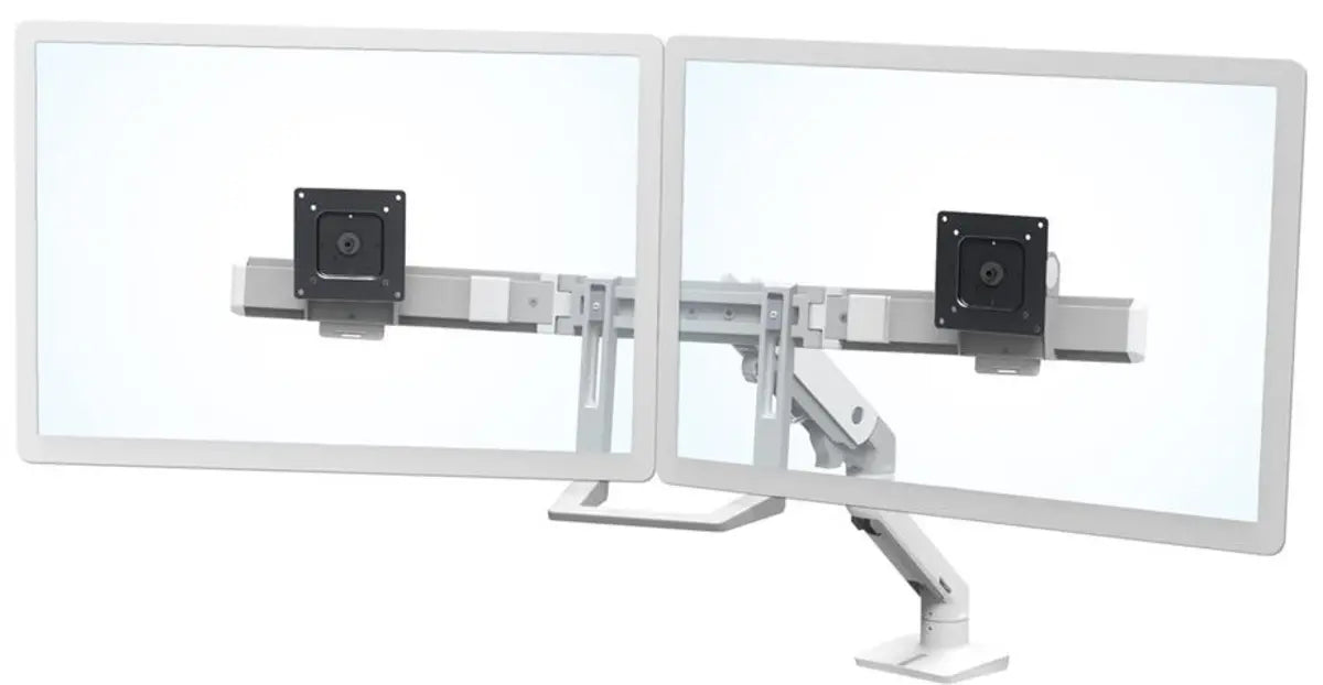 Ergotron Up to 32" HX Dual/Multi LCD Arm Desk Mount White | 45-476-216 Monitor Arm Desk Mount Ergotron