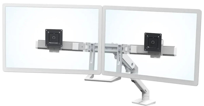 Ergotron Up to 32" HX Dual/Multi LCD Arm Desk Mount White | 45-476-216 Monitor Arm Desk Mount Ergotron