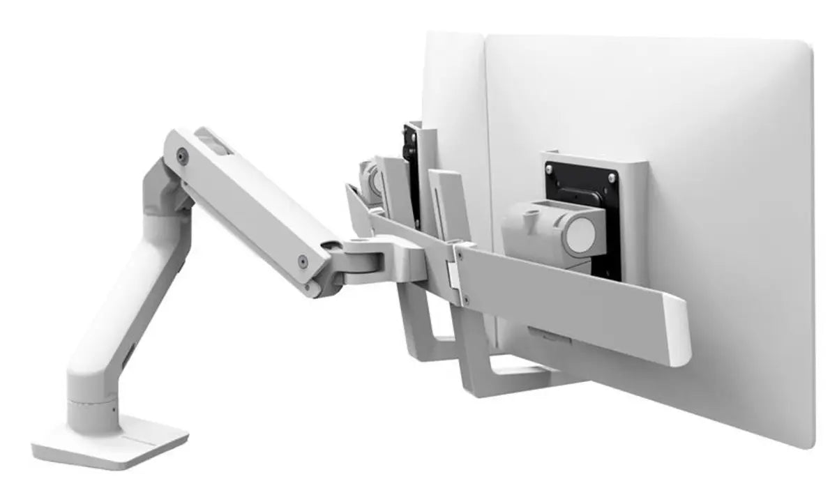 Ergotron Up to 32" HX Dual/Multi LCD Arm Desk Mount White | 45-476-216 Monitor Arm Desk Mount Ergotron