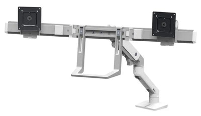 Ergotron Up to 32" HX Dual/Multi LCD Arm Desk Mount White | 45-476-216 Monitor Arm Desk Mount Ergotron