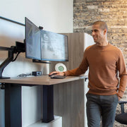 Ergotron Up to 32" HX Dual Monitor Arm Desk Mount | 45-476-224 Monitor Arm Desk Mount Ergotron