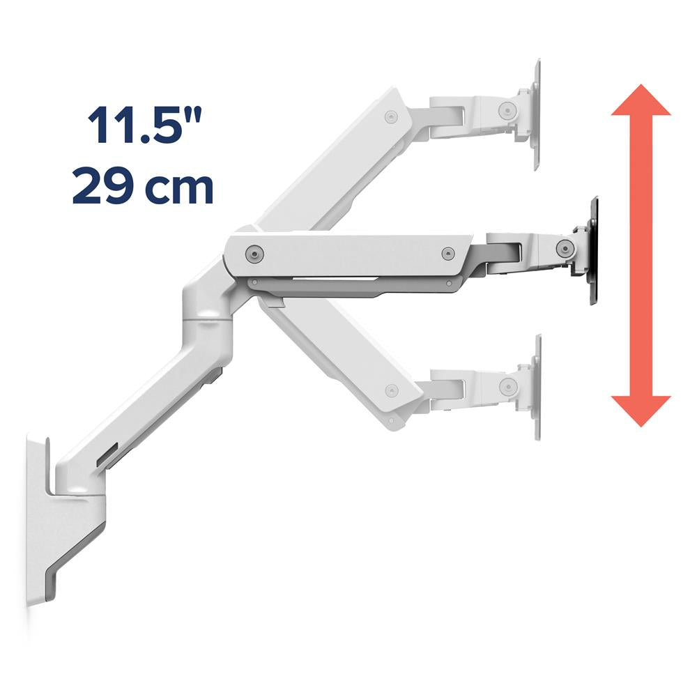 Ergotron Up to 42" HX Wall Mount Monitor Arm White | 45-478-216 (Open Box) Wall Mount Bracket Ergotron