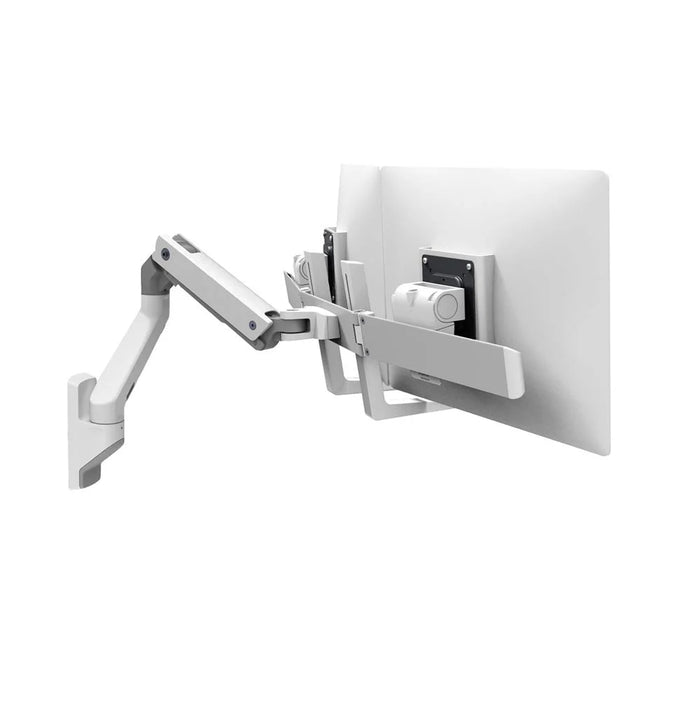 Ergotron 45-479-216 32" HX Wall Dual Monitor Arm | White Wall Mount Bracket Ergotron