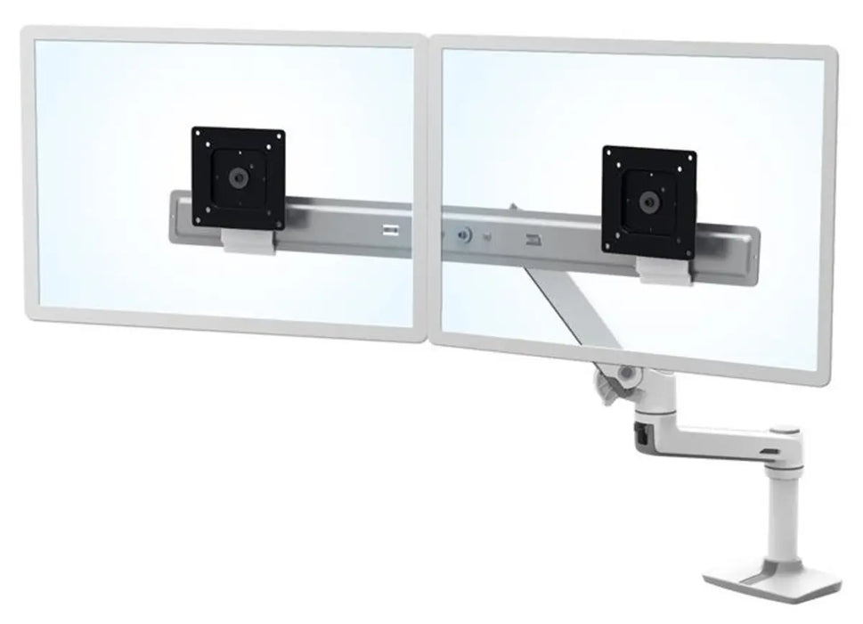 Ergotron 25" LX Dual/Multi LCD Direct Arm Desk Mount White - 45-489-216